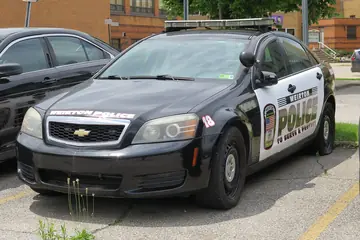 Weirton, West Virginia, police Chevrolet Caprice PPV in black-and-white livery